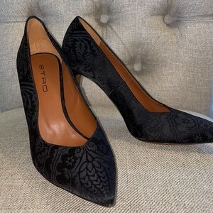 Etro black heels